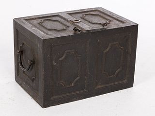 European Steel Strong Box, 19th Century