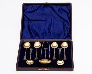 Sterling Silver Spoons in a Fitted Case