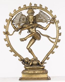 Brass Figure of Shiva, 20th C