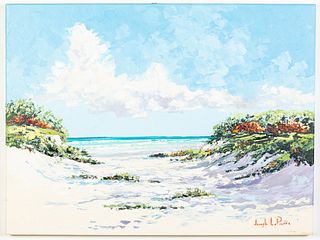 Joseph La Pierre, Beach Access, Oil on Canvas