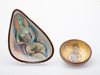 Polia Pillin (1909-1992), Small Bowl and Tray