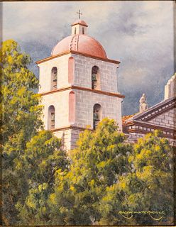 Ralph Waterhouse (b. 1943), Mission Bell Tower, O/B