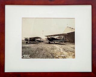 VIEW OF HUDSON: ST. LOUIS ROBIN AT COLUMBIAVILLE AIRPORT, 1929