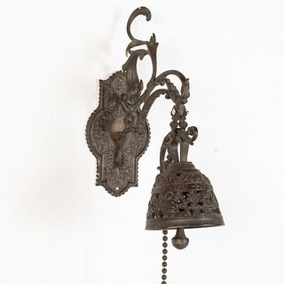 European Bronze Bell with Bracket
