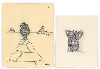 Wesley Wehr (WA, 1929-2004), 2 Drawings