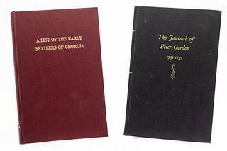 GA Early Settlers Books & Journal of Peter Gordon