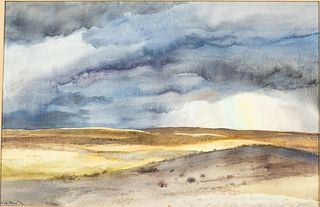 Peter Hurd (NM/PA, 1904-1984), Heavy Weather, W/C