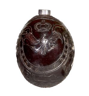 Prussian Carved Coconut, 18th C.