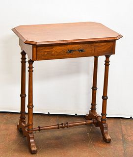 ANTIQUE WALNUT SEWING TABLE