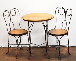 ICE CREAM PARLOR TABLE & CHAIRS
