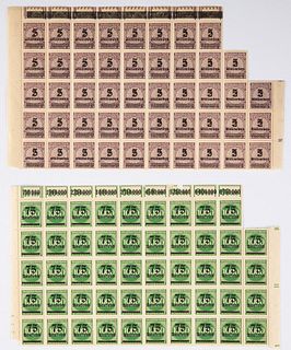 Group of German Deutsches Reich Restrike Stamps