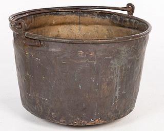 Large Copper Cauldron, 18th/19th C
