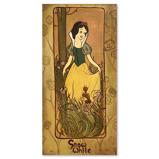 Tricia Buchanan-Benson, "Snow White" Limited Edition on Canvas from Disney Fine Art, Numbered 86/395 and Hand Signed with Letter of Authenticity