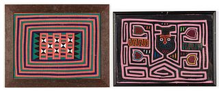 Two Framed South American Textiles