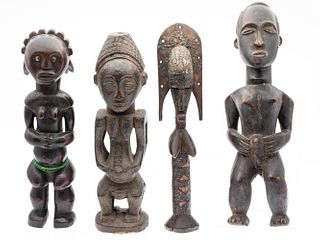 Four African Standing Figures