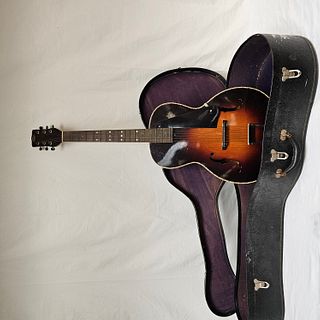Regal Acoustic Guitar in Case