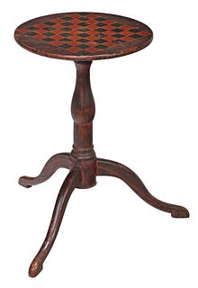 American Federal Paint Decorated Candlestand