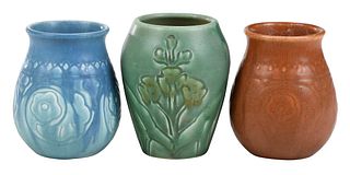 Three Small Rookwood Pottery Vases