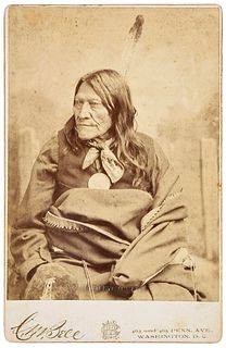 Cabinet Card of Native American Chief 
