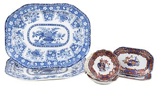 Six Pieces of English Porcelain Tableware