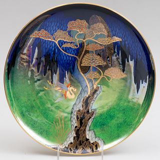 Carlton Ware Luster Porcelain 'Heron and Magical Tree' Charger 