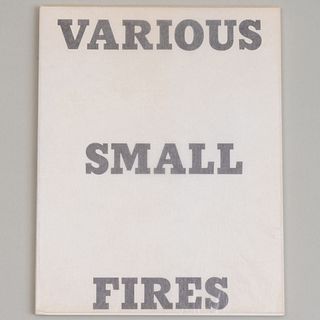 Ed Ruscha (b. 1937): Various Small Fires and Milk