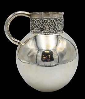 Egyptian Silver Pitcher 