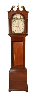 English Mahogany Tall Clock