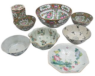 Eight Piece Chinese Porcelain Group 