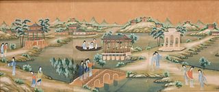 Chinese Watercolor Scene