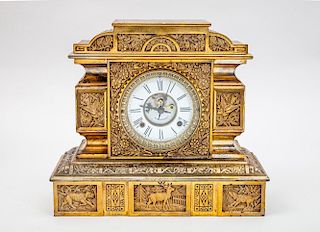 NEW HAVEN CLOCK CO. AESTHETIC MOVEMENT MANTLE CLOCK