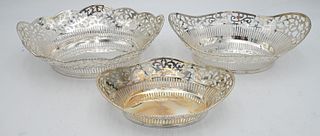 Set of Three Continental Silver Baskets