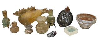 Nine Roman and Islamic Glass Vessels