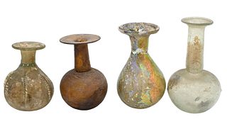 Four Roman Glass Pieces