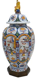 Delft Polychrome Vase