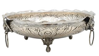 Silver Bowl with Repousse Body