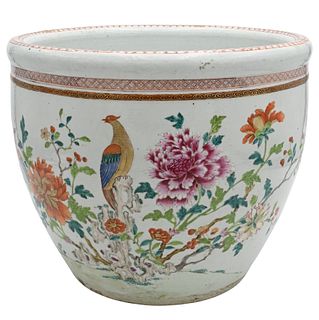 Chinese Rose Famille Porcelain Jardiniere