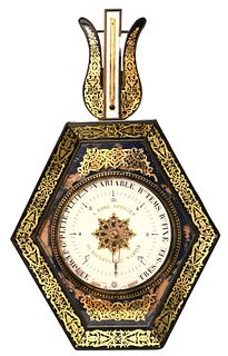 Charles X Eglomise Barometer