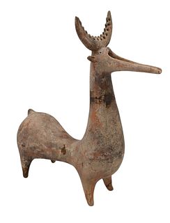 Large Iranian Pottery Deer