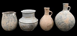 Group of Four Iranian Pottery Jars and Jugs