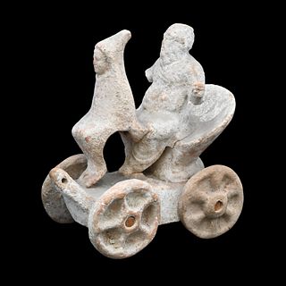 Greek Terracotta Chariot Group