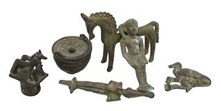 Six Piece Archaic Bronze Group