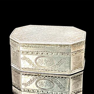 Sterling Silver Nutmeg Grinder Box, Phipps & Robinson