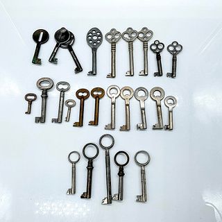 25pc Vintage Assorted Skelton Keys