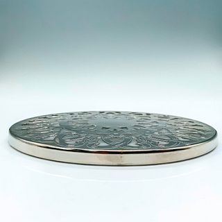 Silver Plated Glass Trivet