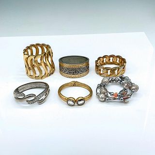 6pc Beautiful Gold and Silver Metal Costume Bracelets