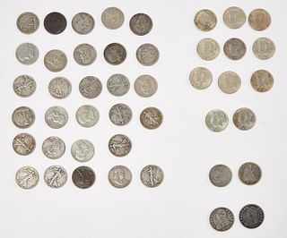 Forty Four U.S. Silver Half Dollars