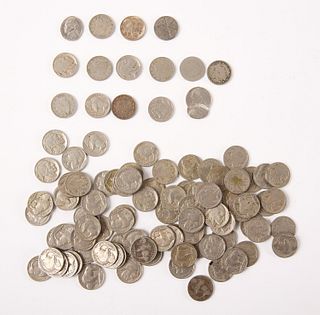 One Hundred Eighty Two Indian Head Cents & Buffalo