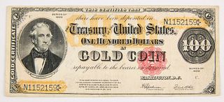 U.S. One Hundred Dollars in Gold Coin Note