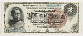 U.S. Two Dollar Silver Certificates 1886